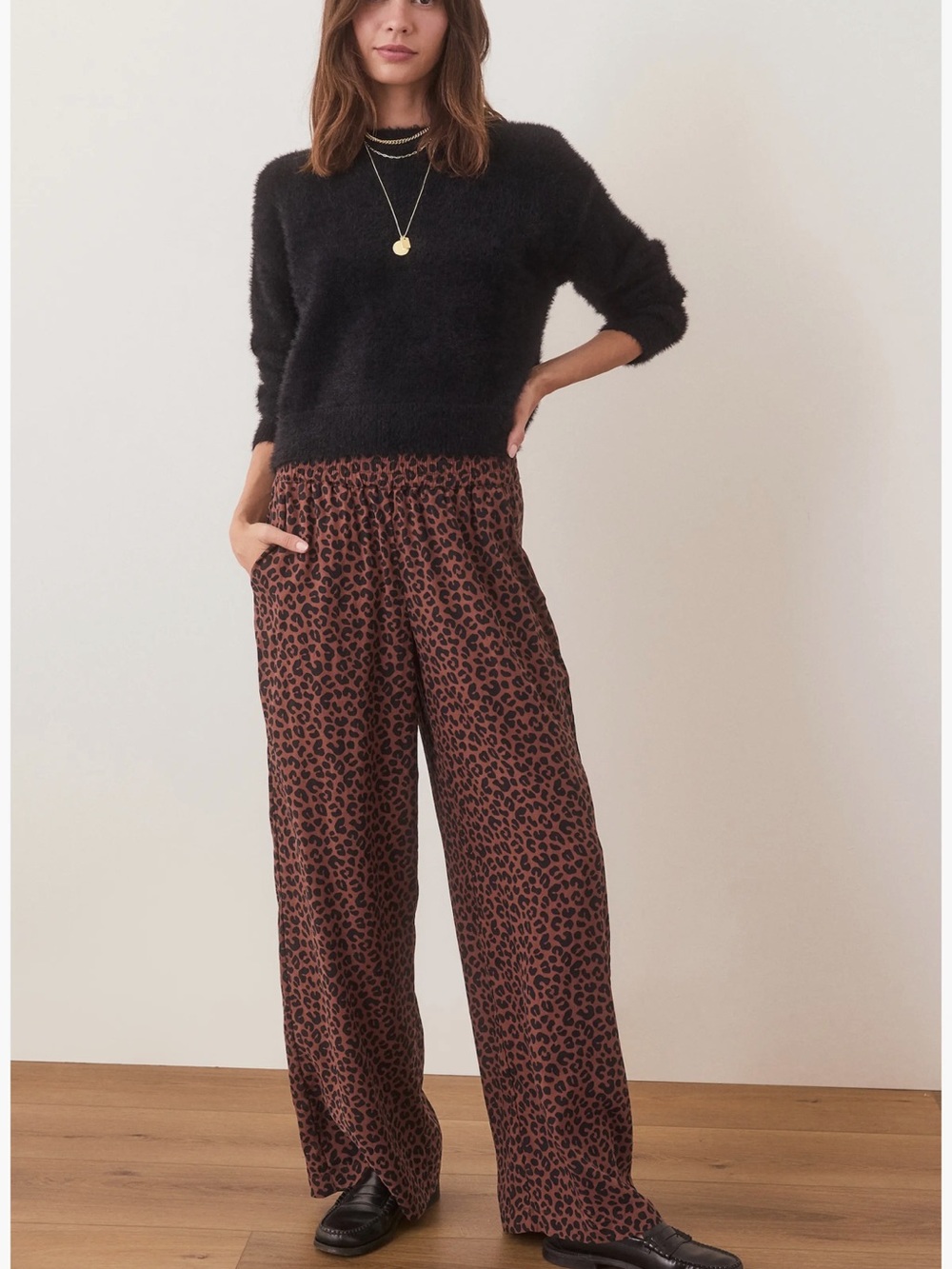 Marine Layer Leopard-Print Pants